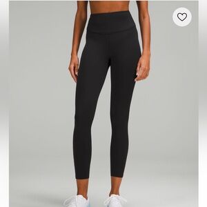 Lululemon Base Pace Tight 25” Inseam Black Sz 6